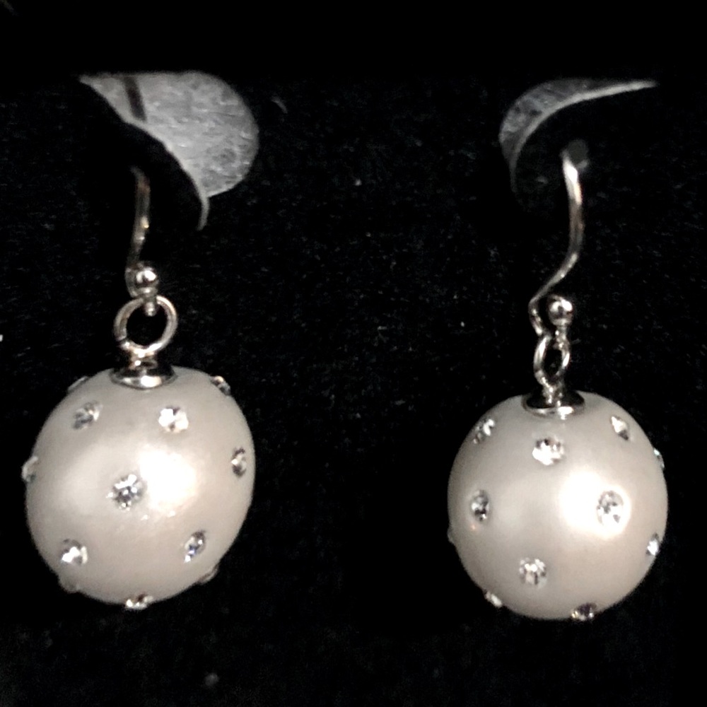❌SOLD❌ La Preciosa S.S. & silver enamel crystal earrings